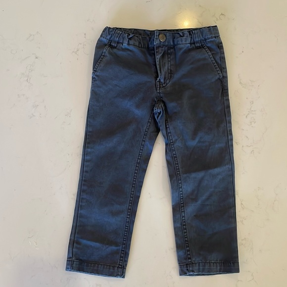 Euro size 39 / 4-5 Boys Wheat (brand) Grey/Blue Pants - Picture 1 of 3